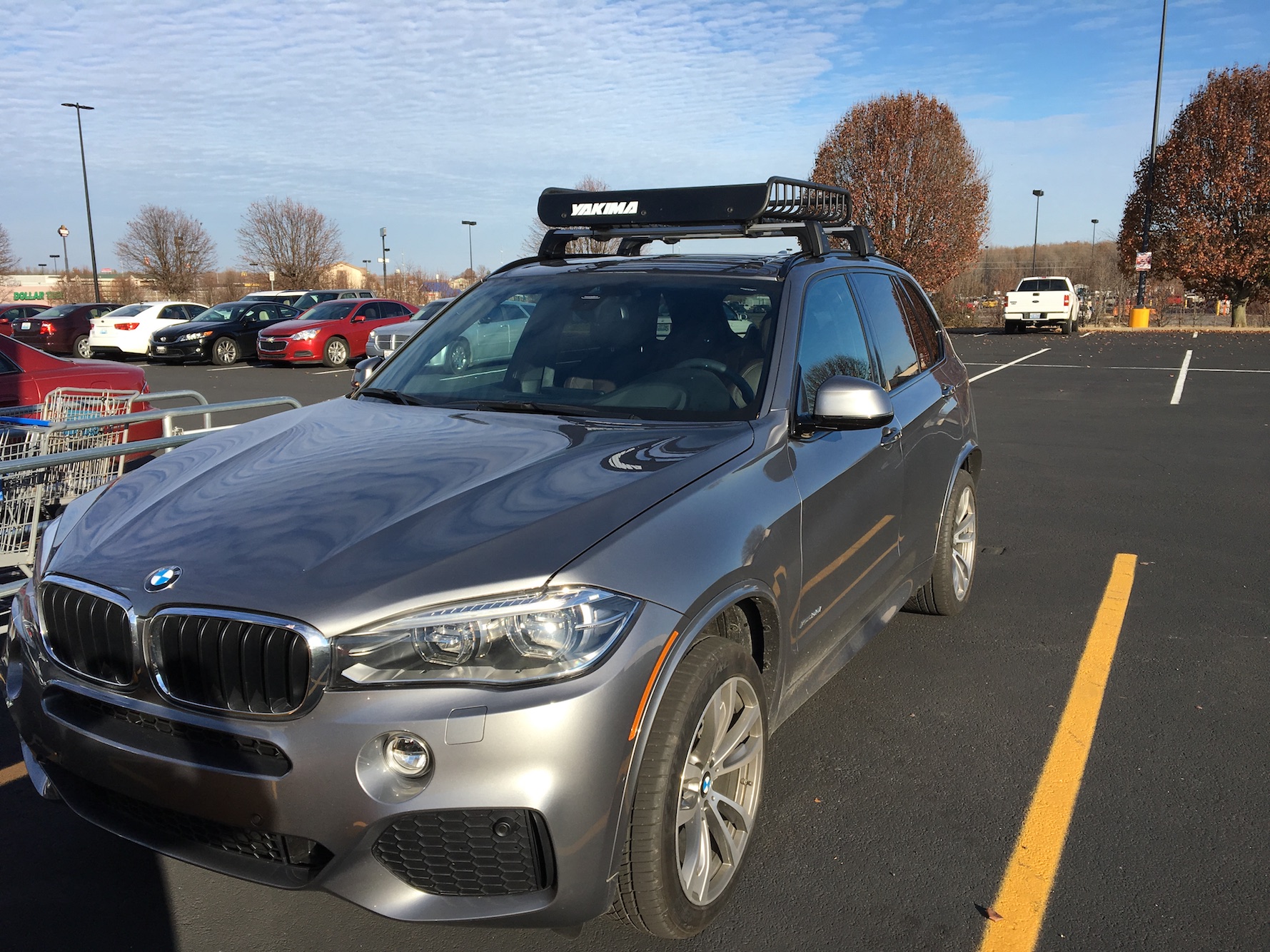 Bmw e70 roof outlet rack